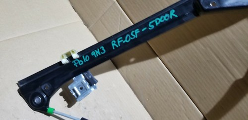VW POLO 9N3 5 DOOR FRONT RIGHT DOOR WINDOW REGULATOR DRIVER SIDE OSF 6Q4837756 - Picture 8 of 12
