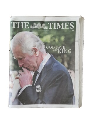 The Times Zeitung 10. September 2022 God Save The King ** mit Magazin **