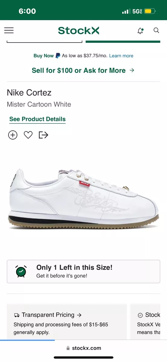 nike cortez mr cartoon for sale