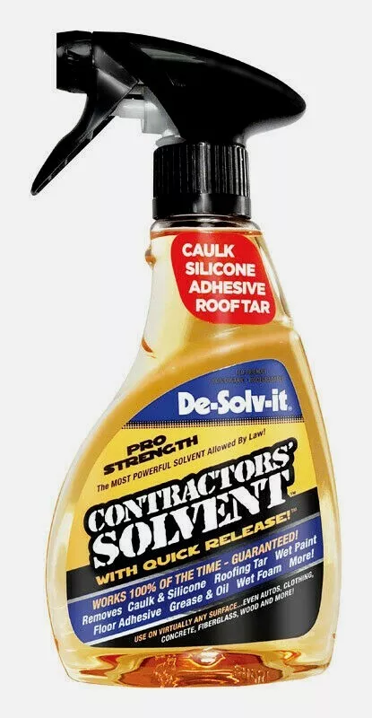 De-Solv-it PRO Contractors Solvent removes silicone, caulk, floor