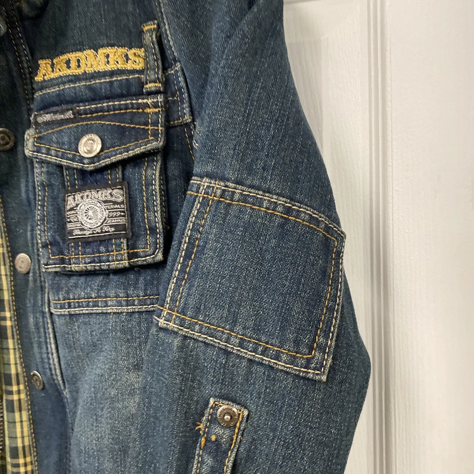 Akademiks Boy's Denim Jean Jacket  Sz. 7 - Image 3 of 4