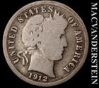 1912 Silver Barber Dime - Scarce  Better Date  No Reserve  #L4817