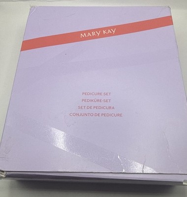 Neu im Karton Mary Kay Pediküre Set Fußpeeling Bimsstein Maske Weichmacher Kit (Anzeige)