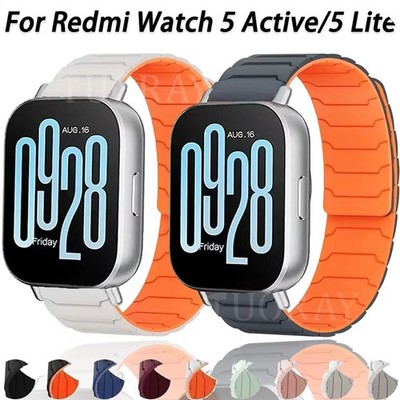 Für Redmi Watch 5 Active /Redmi Watch 5 Lite Magnet Silikon Armband Uhrenarmband