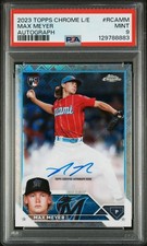Max Meyer 2023 Topps Chrome Logofractor Rookie Autograph No.RCA-MM PSA Mint 9