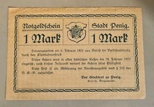 1922 Germany 1 Mark Notgeld Note