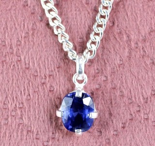 Colgante de boda natural de 4 65 quilates con cojín de piedras preciosas de zafiro azul certificado VER VDO