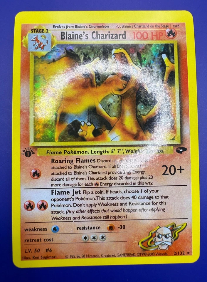 Charizard 2/132 Base Set Holo *FAN ART* Pokemon Display Card - READ DESCRIPTION  - Image 2 of 4