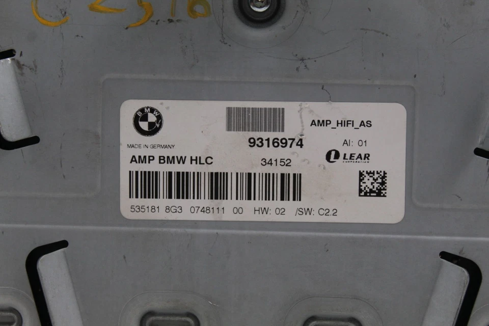 Equipo de audio radio amplificador de 2 puertas cupé para BMW 428i 2014-2015 OEM #39049 Foto 3 de 4