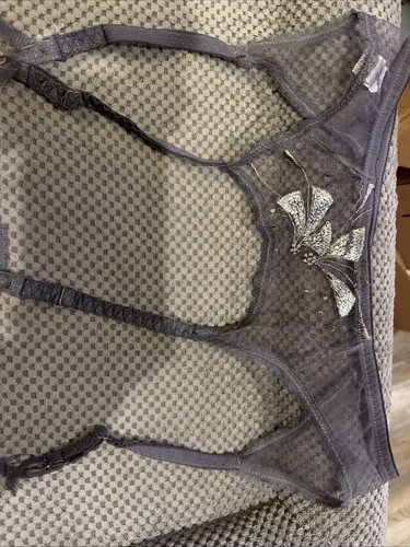 Christian Dior intimates 4654  Vintage Lace Garter Belt Size L #B