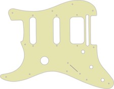 WD Custom Pickguard For Left Hand Fender Fishman TriplePlay Stratocaster HSS ...