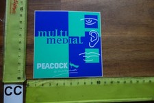 Alter Aufkleber Musik HiFi Audio TV Computer Multi Medial PEACOCK