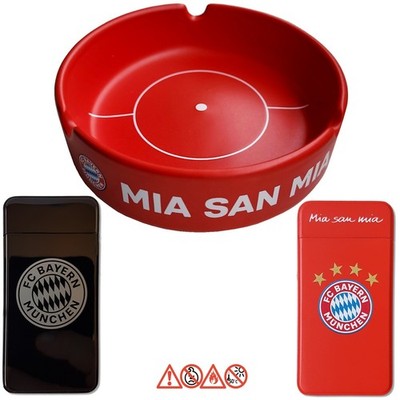 FC Bayern München USB Feuerzeug keine Flamme Lichtbogen Glühspirale Metall FCB