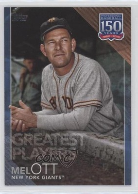 2019 Topps Greatest Players Blue Mel Ott #GP-20 HOF 0ps8