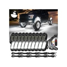 20Pods All Pure White LED Rock Lights Full Kit Plug and Play 20Pods Pre Wired