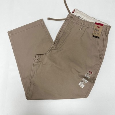 Levis Mens XX Chino EZ Taper Pants XXL Tan Stretch Khaki Casual