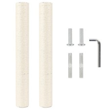 2.9 Inch 7.4cm Diameter Cat Tree Scratching Post Replacement Pole M10 55cm