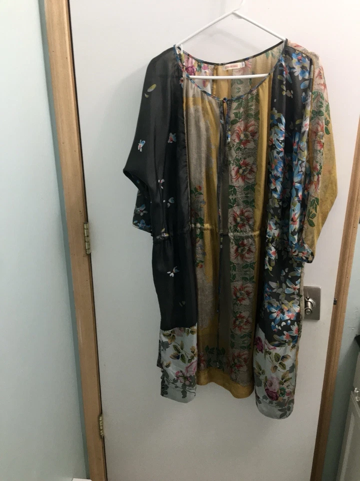 Vestido de seda Johnny Was “Edgar” XL Foto 4 de 4