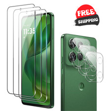 for Motolora Moto G Power 2025 Screen Protector with Camera Lens Protector, 9...