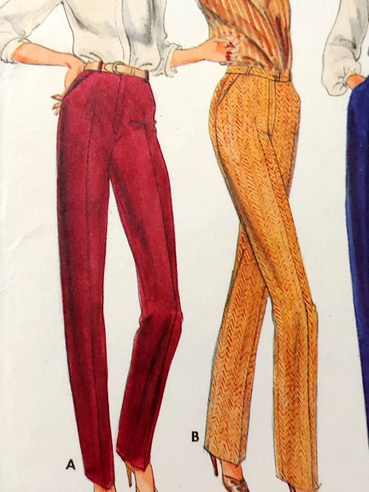 Vintage Misses' Pants Pattern Size 12 Butterick 6767 Uncut Proportional - Image 2 of 4