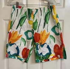 VTG Original Jam's Surf Line Hawaii Floral Garden Shorts Women's Small USA