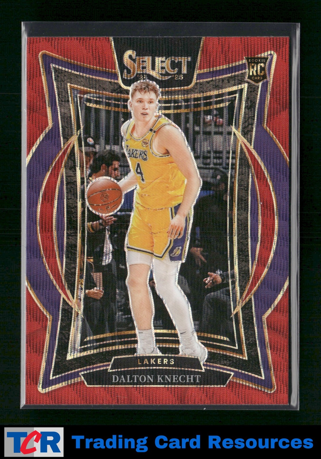 2024-25 Panini Select #91 Dalton Knecht Red Wave Prizm