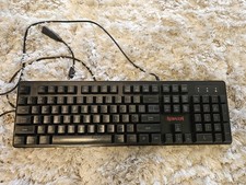 Redragon S107-BA Wired Gaming Keyboard USB Quiet Keys RGB Backlit Black -...