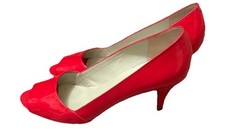 MARC by Marc Jacobs Red Patent Open Toe Pumps Shoes EUR 38.5 US 8