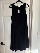 Anthropologie Black Dress Size Large NWT