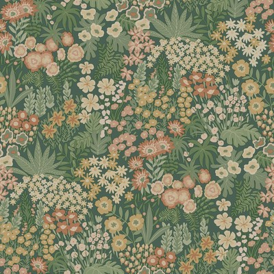 Everbloom Blumen Tapete Smaragdgrün / Multi Blüten Botanisch Holden 13900