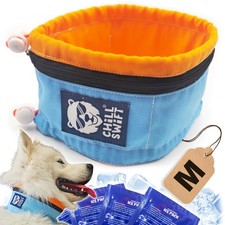 Medium Ice Dog Cooling Collar Bandana 16 PCM Gel Packs Insulated Bag Kit