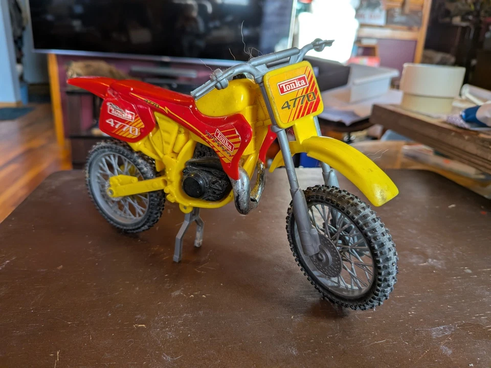 Vintage Tonka Motorcycle Funrise 4770 Motocross Dirt Bike Racing Toy Wow!! - Image 2 of 4