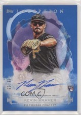 2019 Topps Inception Rookies and Emerging Stars Blue 6/25 Kevin Kramer Auto iu7