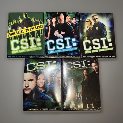 CSI: Crime Scene Investigation Complete Seasons 1-5 DVD Sets Lot