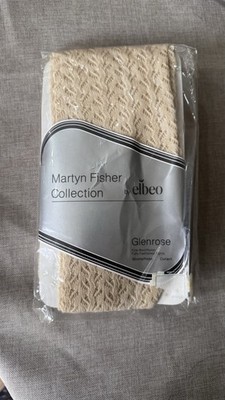 Martyn Fisher x Elbeo Glenleigh Fully Fashioned Wool Nylon Tights Ivory Size S