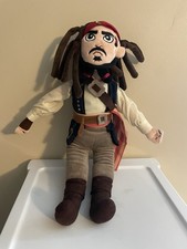 Jack Sparrow Pirates of the Caribbean 15" Stuffed Plush Doll Disney Parks
