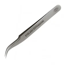 Professional Eyelash Extension Tweezers Curved Tip German Stainless  (AT25040x1)