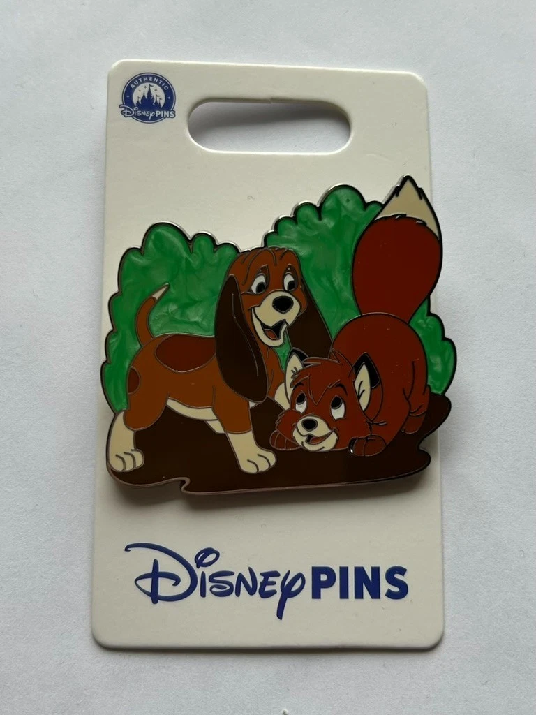 Copper and Tod Playing Bush The Fox and the Hound Disney Pin