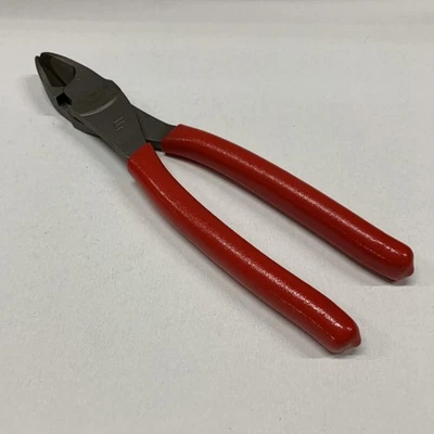Snap On Tools USA 388ACF RED Grip 8" High Leverage Diagonal Cutter Plier NEW - Imagen 1 de 4