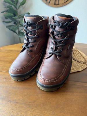 Ecco Gore-Tex Waterproof  Hiking Boots Men s EU 44 ~ Rust Rouille Brown