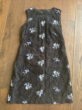 Ann Taylor Women’s Euc 10 Black Lace Floral Sheath Work Cocktail Dress