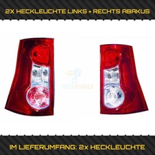 2X ABAKUS HECKLEUCHTE  LINKS + RECHTS FÜR DACIA LOGAN PICK-UP US_ 1.5 DCI