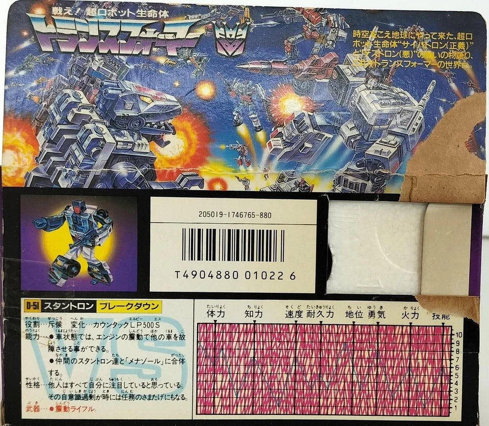 Takara Transformers G1 D-51 Breakdown Action Figure Vintage Stunticon Robot Toy - Image 2 of 4