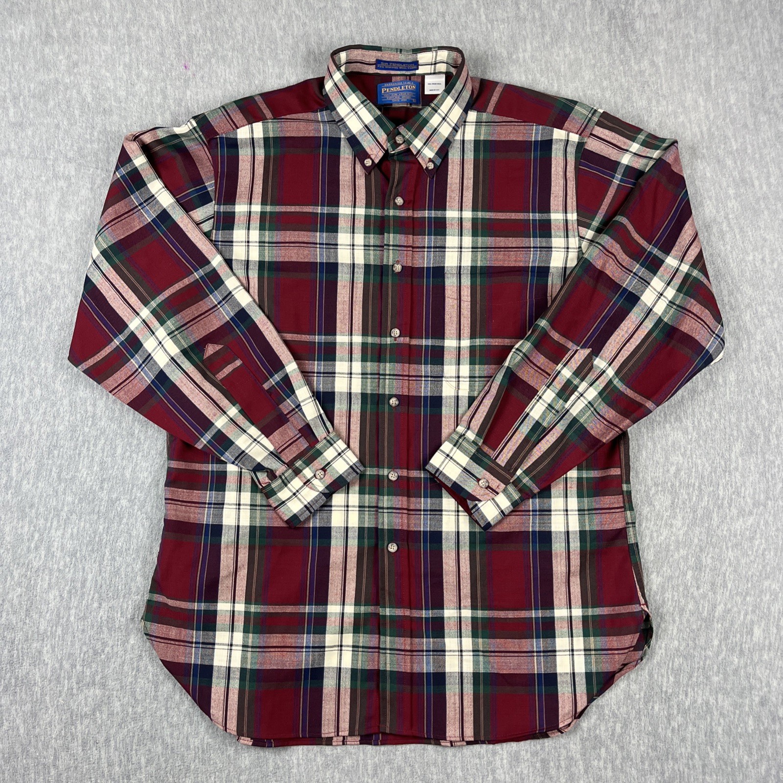 Pendleton Sir Pendleton 100% Wool Button Up Shirt… - image 1
