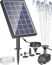 Solar Water Fountain for Bird Bath, 3.5W Solar Water Pump Outdoor with 10ft C...