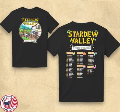 Stardew Valley Tour Collection   Exclusive Pixel Art & Farming Graphic Tee