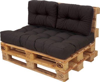 Sun Garden Palettenkissen | Paletten Kissen Set, 3-tlg. | outdoorgeeignet