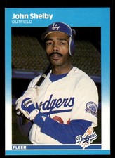 1987 Fleer Update #U-109 John Shelby Los Angeles Dodgers