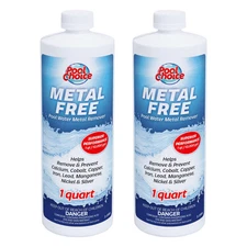 Pool Choice Metal Free Pool Water Metal Remover, 1-Quart, 2-Pack