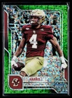 2025 Bowman Chrome University Football Green Mini-Diamond Refractor Reed Harris #93